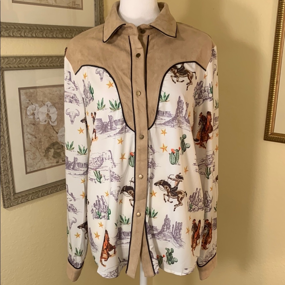 Delila Western Style Blouse
